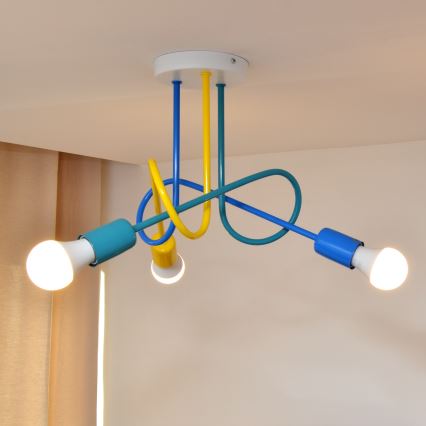 LED dečiji plafonski luster OXFORD 3xE27/15W/230V