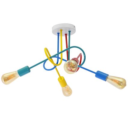 LED Dečiji plafonski luster OXFORD 4xE27/10W/230V