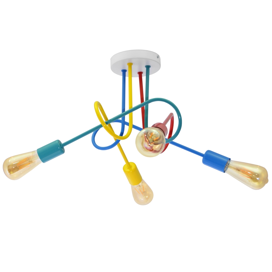 LED Dečiji plafonski luster OXFORD 4xE27/10W/230V