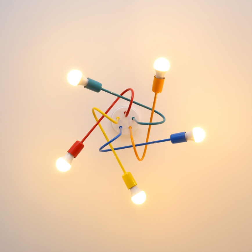 LED dečiji plafonski luster OXFORD 5xE27/15W/230V