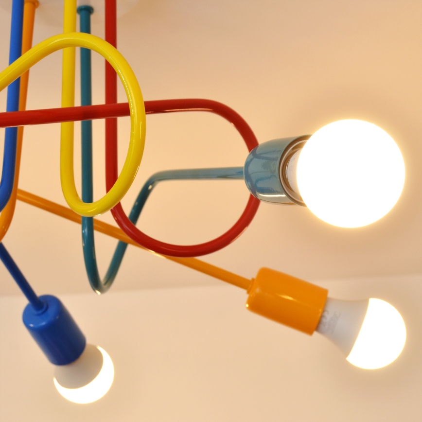 LED dečiji plafonski luster OXFORD 5xE27/15W/230V