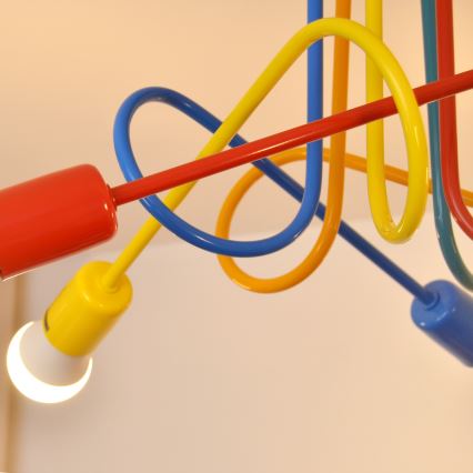 LED dečiji plafonski luster OXFORD 5xE27/15W/230V