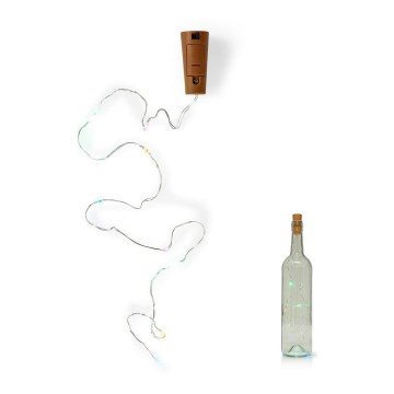 LED dekorativne lampice sa čepom za flašu 8xLED/3xLR44 IP44 0,798m