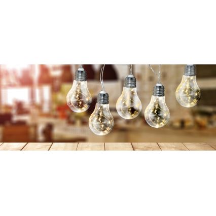 LED dekorativni niz SMOLDER 2,1 m 10xLED/2xAA