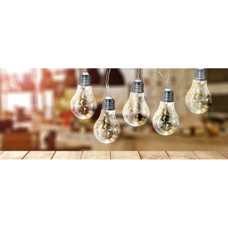 LED dekorativni niz SMOLDER 2,1 m 10xLED/2xAA