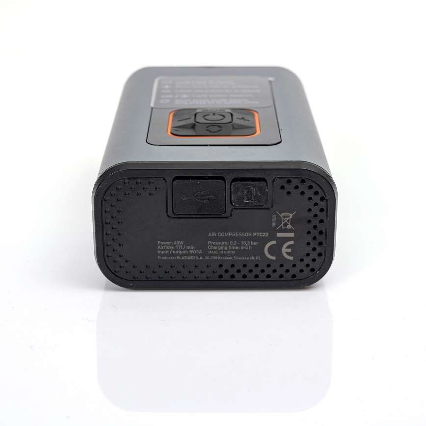 LED digitalni džepni kompresor 3u1 4000 mAh 5W crna