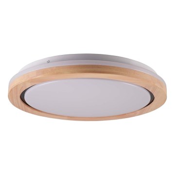 LED drveno plafonsko svetlo za kupatilo LED/24W/230V prečnik 39 cm IP44 hrast