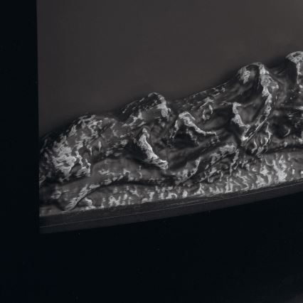 LED električni kamin sa grejanjem LED/2000W/230V + daljinski upravljač