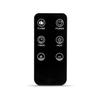 LED električni kamin sa grejanjem LED/2000W/230V + daljinski upravljač