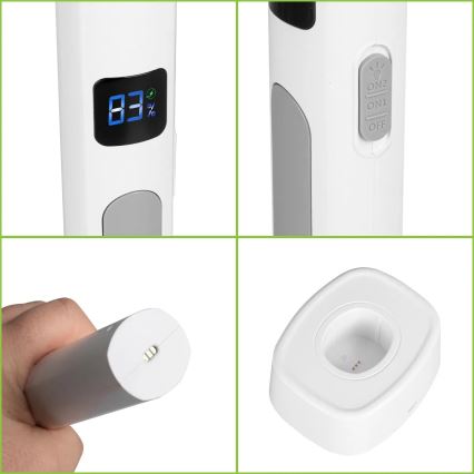 LED električni lapač insekata 2 u 1 sa LCD displejem 1200 mAh/5V, bela