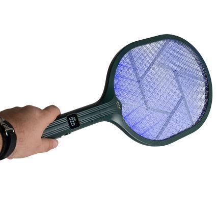 LED električni lapač insekata 2 u 1 sa LCD displejem 1200 mAh/5V zelena