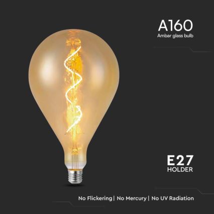 LED filament sijalica A160 E27/4W/230V 1800K