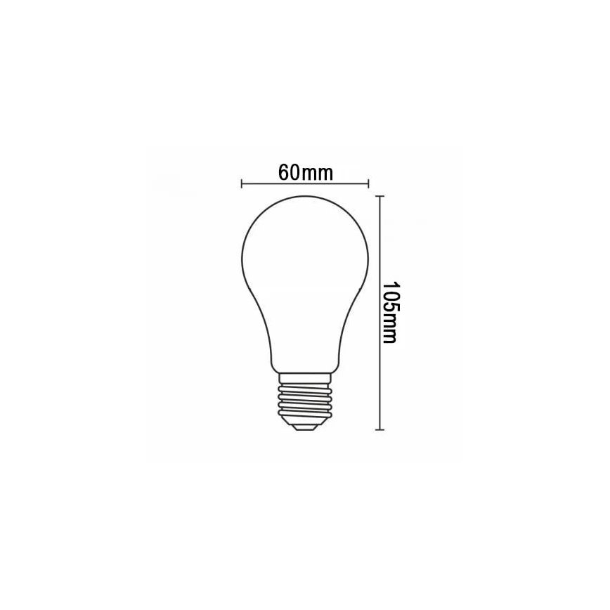 LED filament sijalica A60 E27/6W/230V 3000K