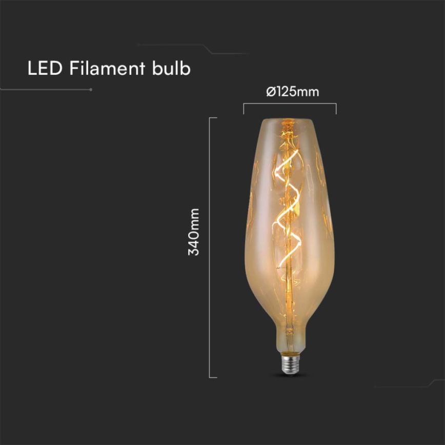 LED filament sijalica B125 E27/4W/230V 2700K