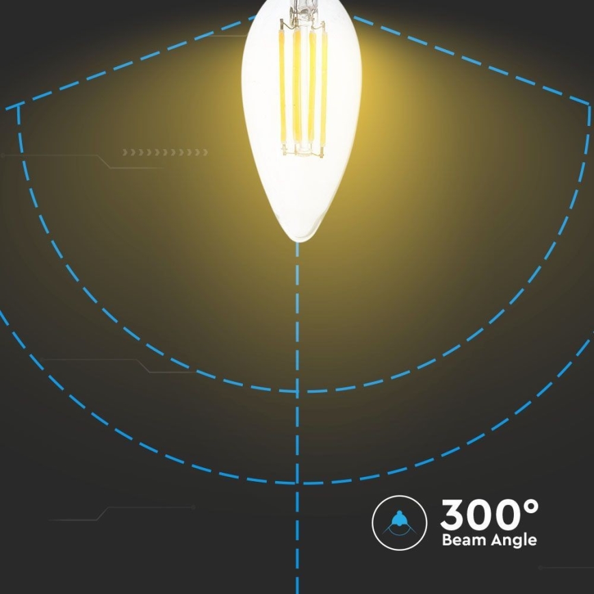 LED filament sijalica E14/4W/230V 3000K