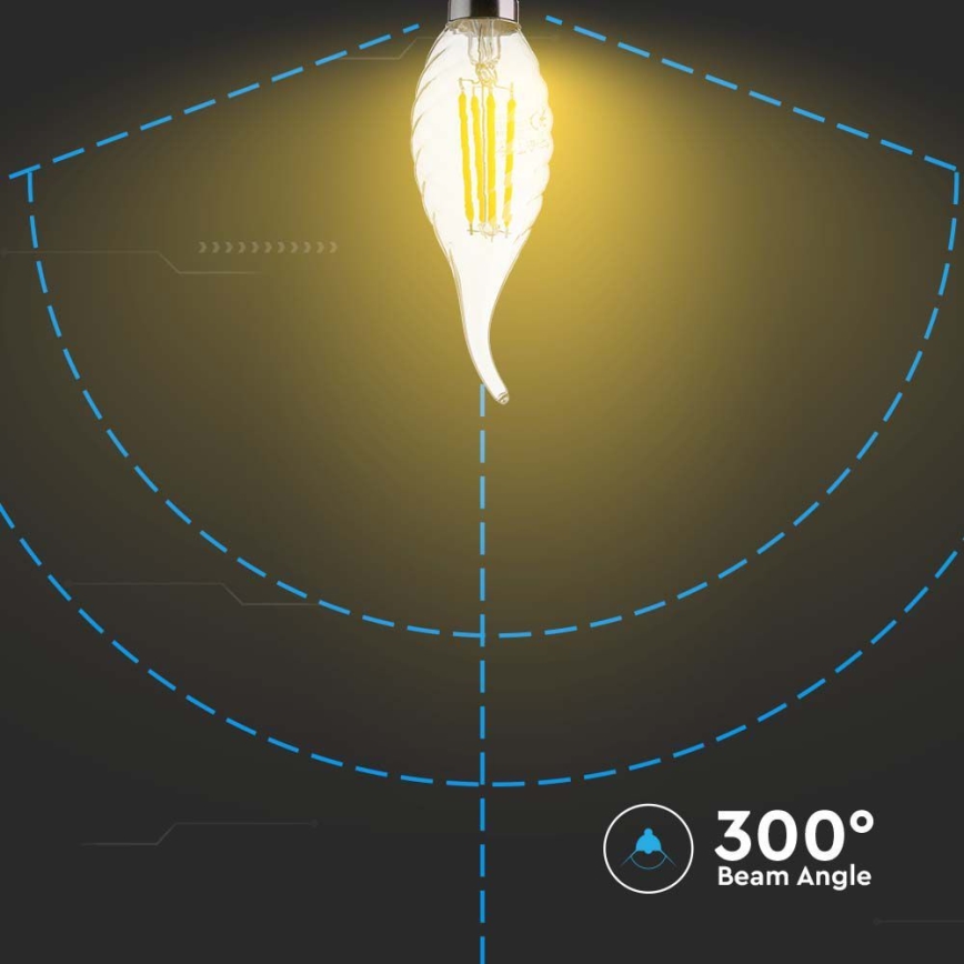 LED filament sijalica E14/4W/230V 4000K