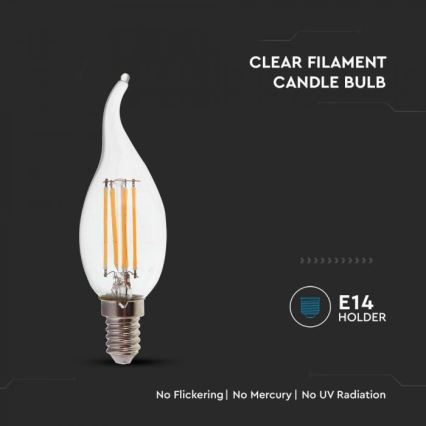 LED Filament sijalica E14/4W/230V 4000K