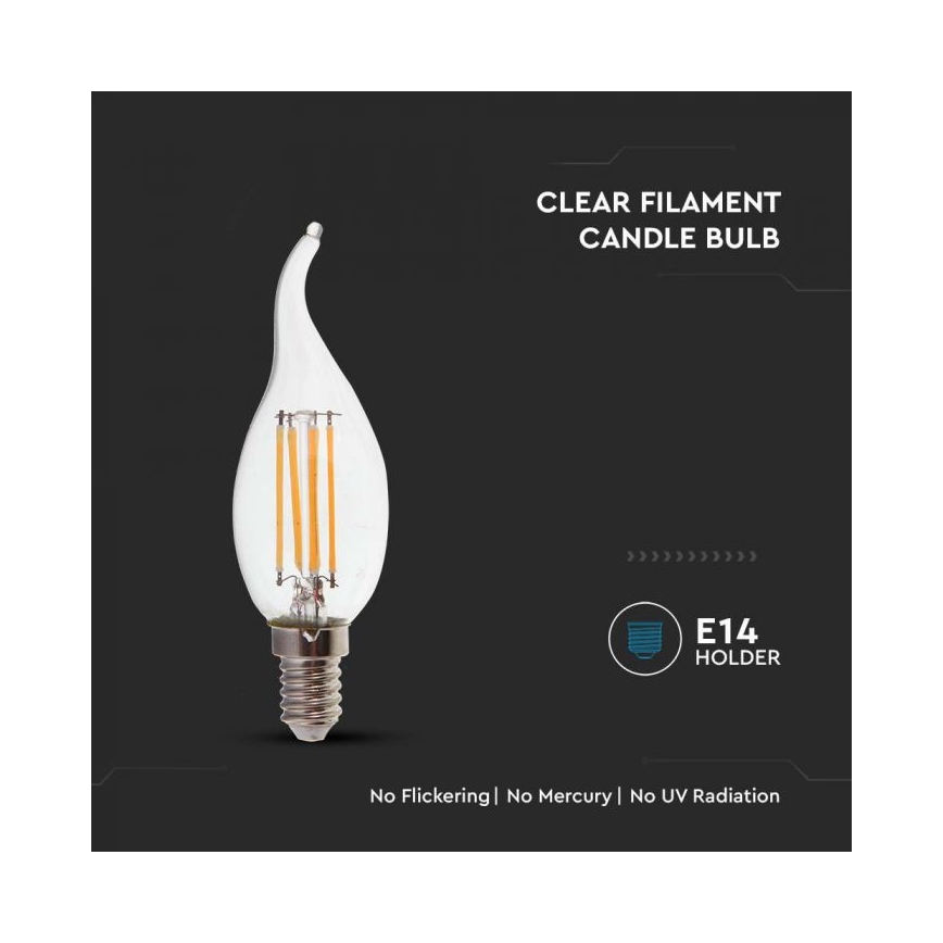 LED Filament sijalica E14/4W/230V 4000K