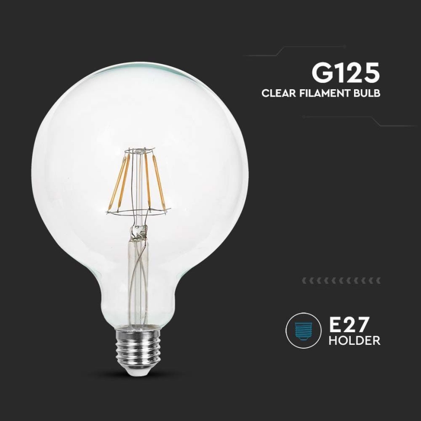 LED filament sijalica G125 E27/10W/230V 3000K