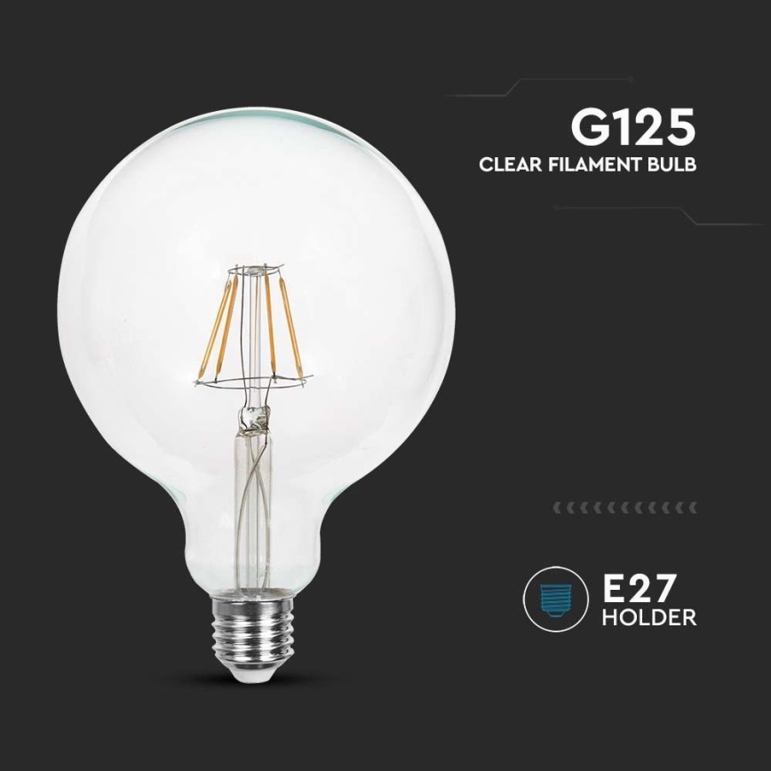 LED filament sijalica G125 E27/10W/230V 4000K