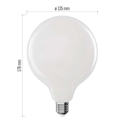 LED filament sijalica G125 E27/18W/230V 2700K