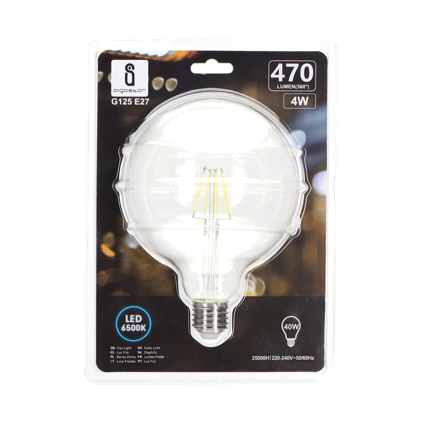 LED filament sijalica G125 E27/4W/230V 6500K - Aigostar