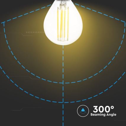 LED filament sijalica P45 E14/6W/230V 2700K
