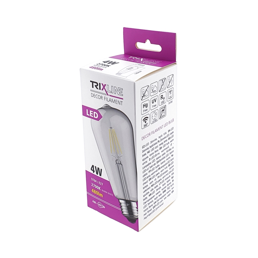 LED filamentna vintage sijalica ST64 E27/4W/230V 2700K