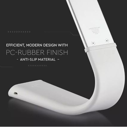 LED Fleksibilna prigušiva stona lampa LED/6,5W/5V 2000 mAh 3000K/4500K/6000K