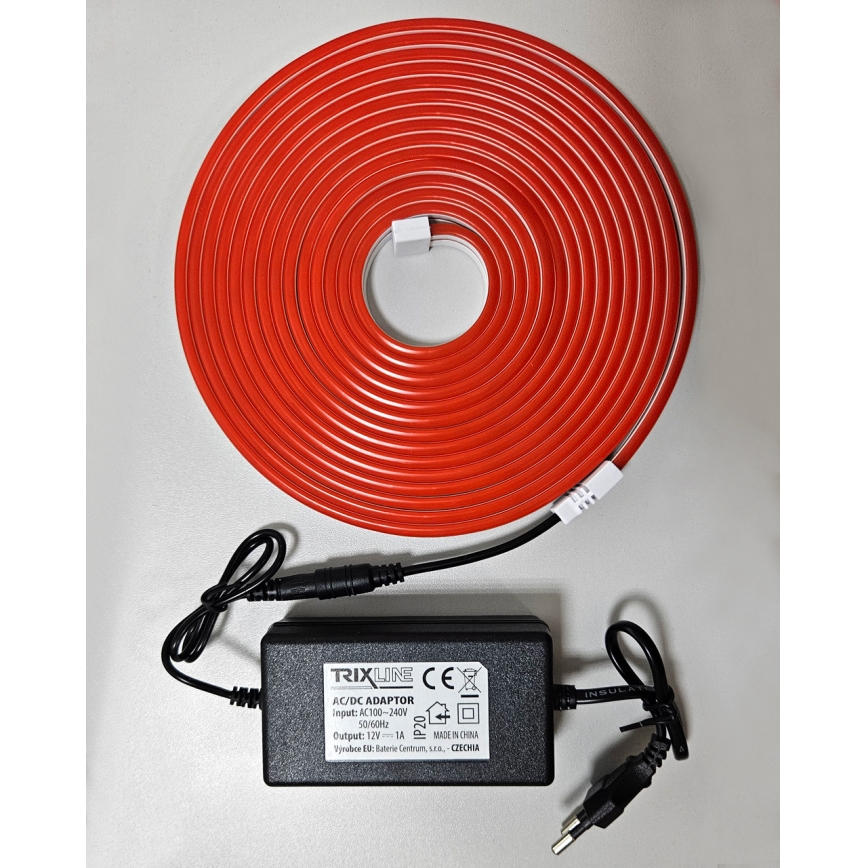 LED fleksibilna traka NEON LED/10W/230V 5 m IP65 crvena