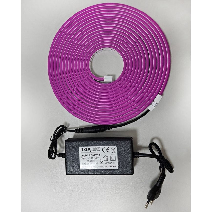 LED fleksibilna traka NEON LED/10W/230V 5 m IP65 ljubičasta