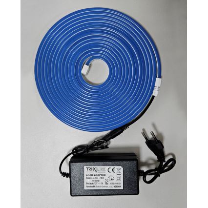 LED fleksibilna traka NEON LED/10W/230V 5 m IP65 plava