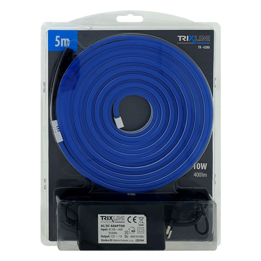 LED fleksibilna traka NEON LED/10W/230V 5 m IP65 plava