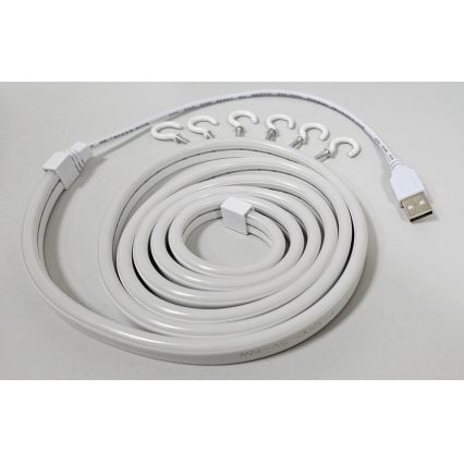 LED fleksibilna traka NEON LED/5V USB, 1,8 m, bela