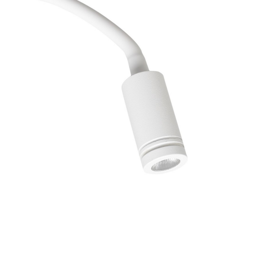 LED fleksibilna zidna lampica sa USB BASE LED/8W+LED/2W/230V bela