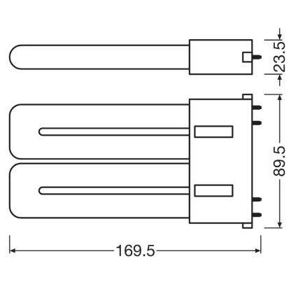 LED fluorescentna cev 2G10/12W/230V 4000K - Osram