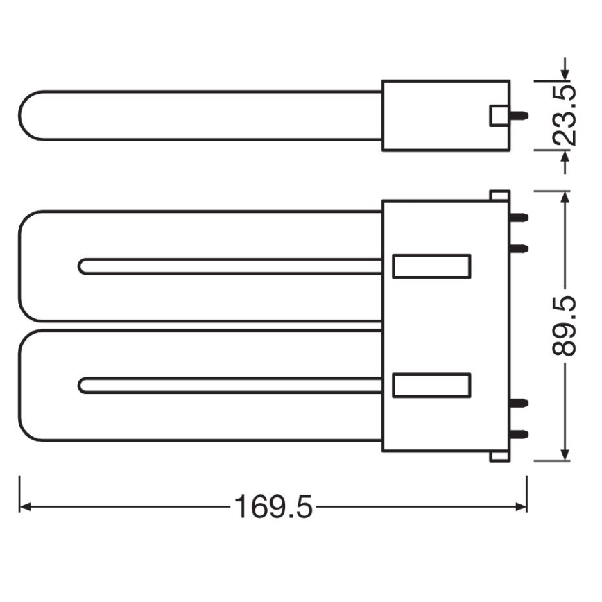 LED fluorescentna cev 2G10/12W/230V 4000K - Osram