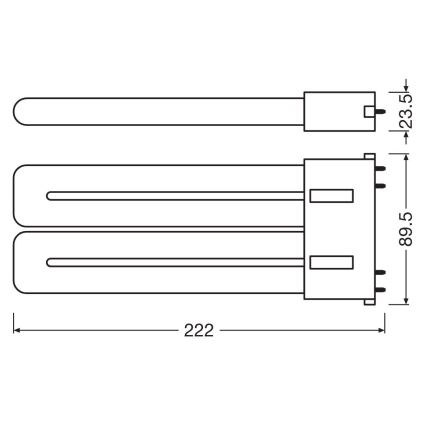 LED fluorescentna cev 2G10/20W/230V 4000K - Osram