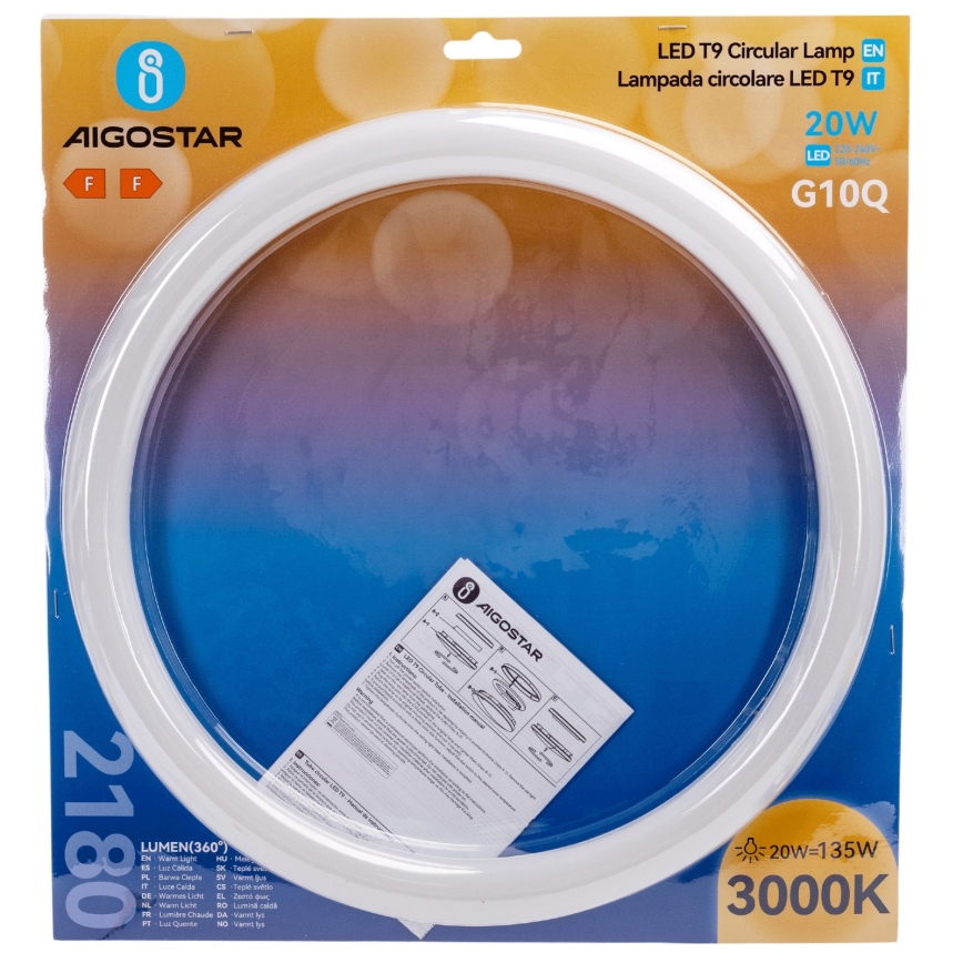 LED fluorescentna cev G10q/20W/230V 3000K - Aigostar