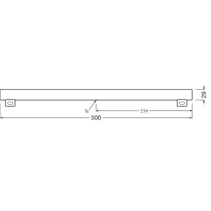LED fluorescentna cev S14s/6W/230V 2700K 50 cm - Osram