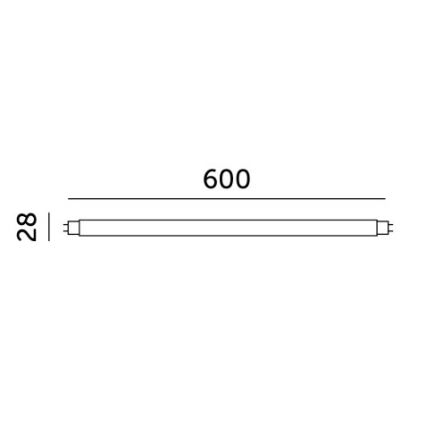 LED fluorescentna cev T8 G13/9W/230V 6500K 60 cm
