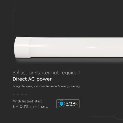 LED fluorescentna svetiljka LED/10W/230V 3000K 30 cm bela