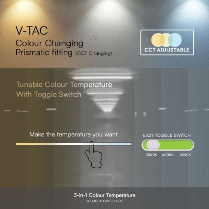 LED fluorescentna svetiljka LED/40W/230V 3000/4000/6500K 116 cm