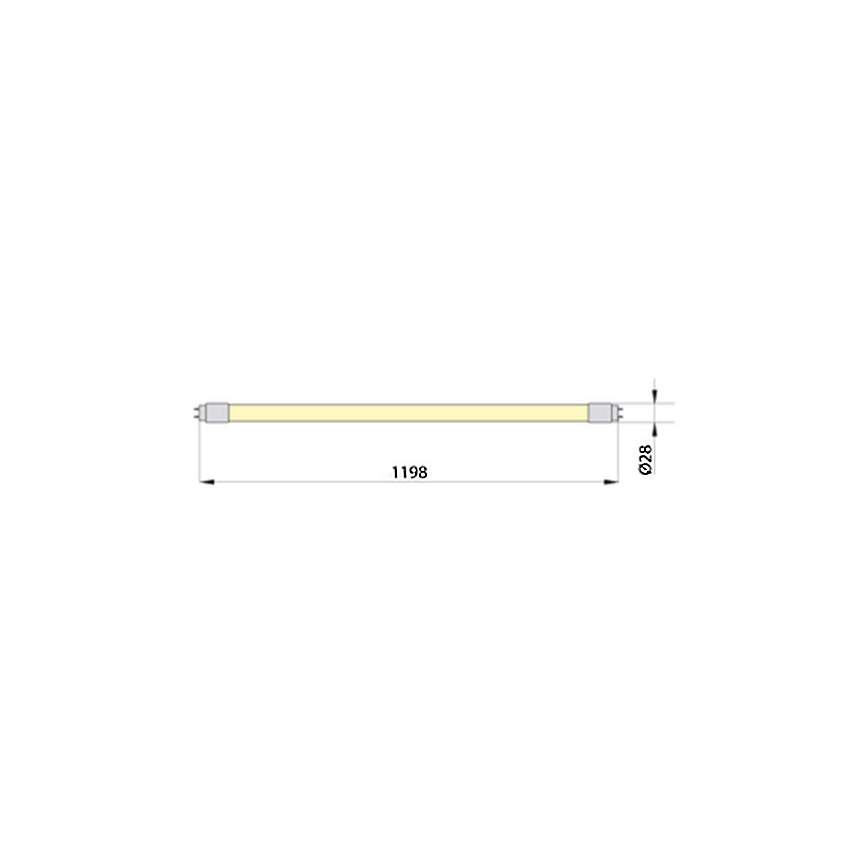 LED fluorescentna trubica ECOSTER T8 G13/18W/230V 4000K 119,8 cm