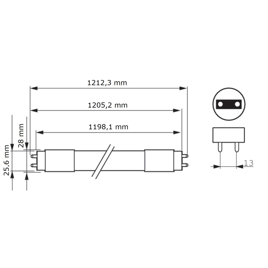 LED fluorescentna trubica Philips MASTER T8 G13/16W/80V 6500K 120 cm
