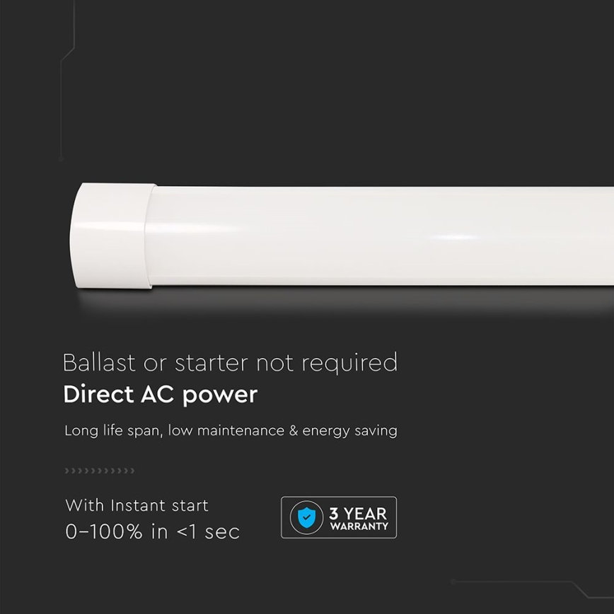 LED fluorescentno svetlo LED/10W/230V 4000K 30 cm belo