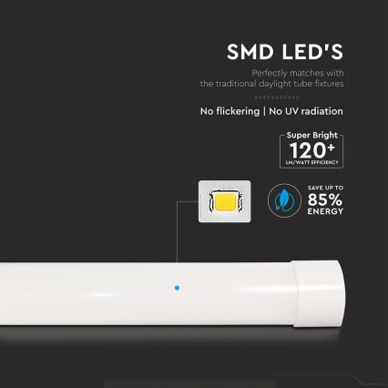 LED fluorescentno svetlo LED/20W/230V 6500K 60 cm belo