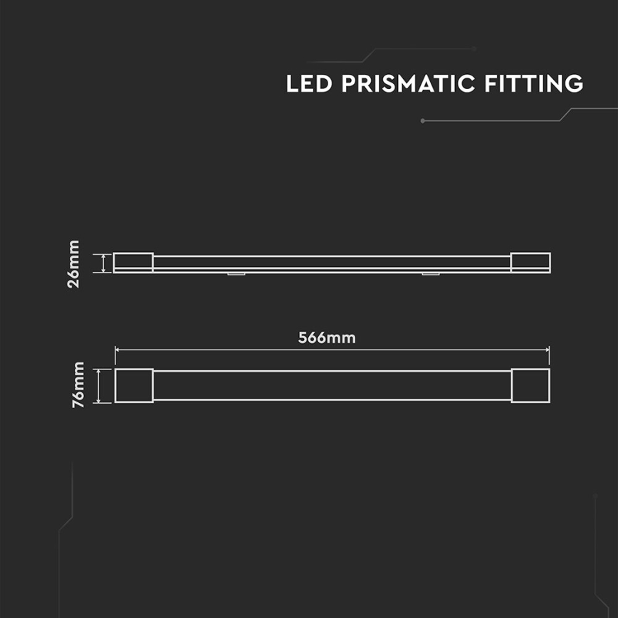 LED fluorescentno svetlo LED/20W/230V 6500K 60 cm belo