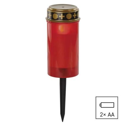 LED grobljska sveća LED/2xAA IP44