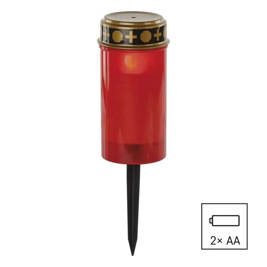 LED grobljska sveća LED/2xAA IP44